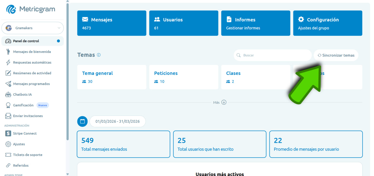 Mensajes programados recurrentes